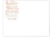 Hello There Friend Personalized Stationery