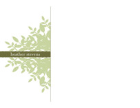 Leafy Personalized Stationery, by stacey day