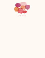 Talk Bubbles Personalized Stationery, by Jody Wody