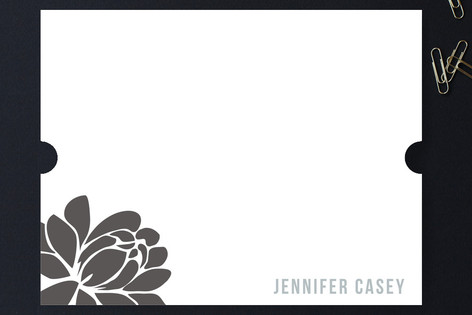 Graphic Blossom Personalized Stationery