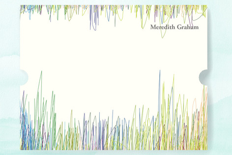Line Blur Personalized Stationery