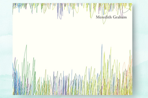 Line Blur Personalized Stationery