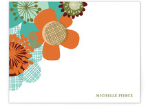 Retro Floral Personalized Stationery