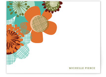Retro Floral Personalized Stationery