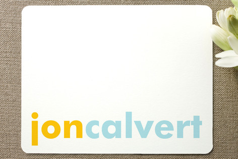 Accent Personalized Stationery