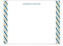 Side Stripes Personalized Stationery