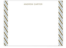 Side Stripes Personalized Stationery
