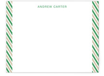 Side Stripes Personalized Stationery