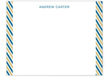 Side Stripes Personalized Stationery