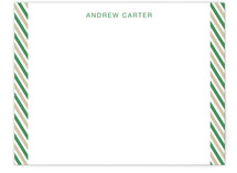 Side Stripes Personalized Stationery