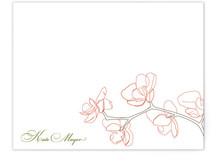 Orchid Personalized Stationery