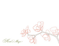 Orchid Personalized Stationery, by SimpleTe Design