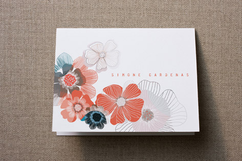 Dry Petals Personalized Stationery