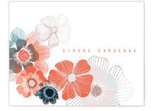 Dry Petals Personalized Stationery