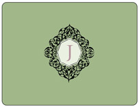 Monogram Personalized Stationery, by SunnyJuly