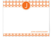 Mod Disc Monogram Personalized Stationery