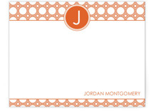 Mod Disc Monogram Personalized Stationery