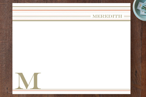 Stripes and Dots Personalized Stationery