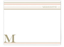 Stripes and Dots Personalized Stationery