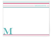 Stripes and Dots Personalized Stationery