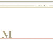 Stripes and Dots Personalized Stationery, by Sweet Letter Press