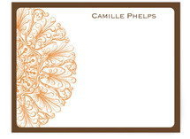 Round Flourish Personalized Stationery