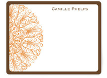Round Flourish Personalized Stationery