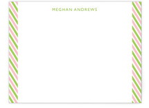 Side Stripes Personalized Stationery