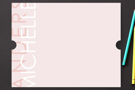 Vertical Personalized Stationery