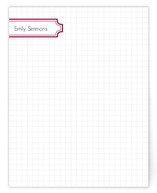 Grid with Label Personalized Stationery