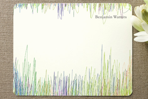 Line Blur Personalized Stationery