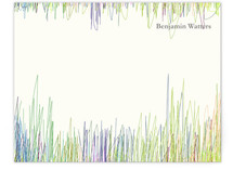 Line Blur Personalized Stationery