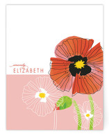 chic poppies Personalized Stationery