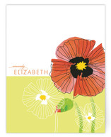 chic poppies Personalized Stationery