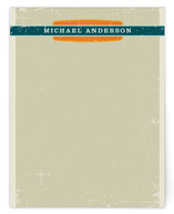 Grunge Label Personalized Stationery