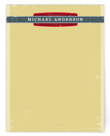 Grunge Label Personalized Stationery