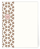 lemon lace Personalized Stationery