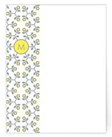 lemon lace Personalized Stationery