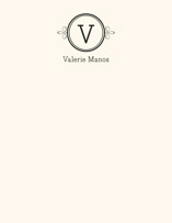 Classic Monogram Personalized Stationery, by annie clark