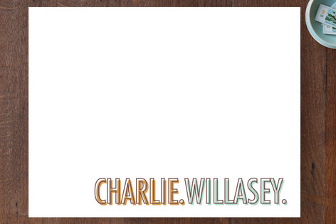 Two Words Personalized Stationery