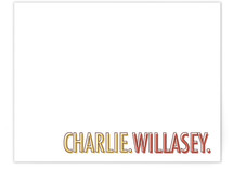 Two Words Personalized Stationery