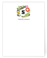 Initial Wreath Personalized Stationery