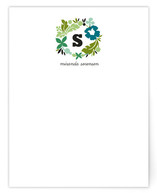 Initial Wreath Personalized Stationery