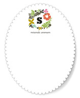 Initial Wreath Personalized Stationery
