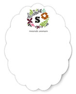 Initial Wreath Personalized Stationery