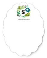 Initial Wreath Personalized Stationery