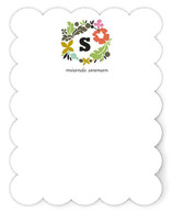 Initial Wreath Personalized Stationery