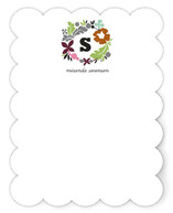 Initial Wreath Personalized Stationery