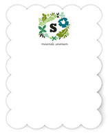 Initial Wreath Personalized Stationery