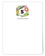 Initial Wreath Personalized Stationery
